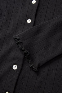 CAMISETA, CÁRDIGAN Skall Studio AW25 Edie black