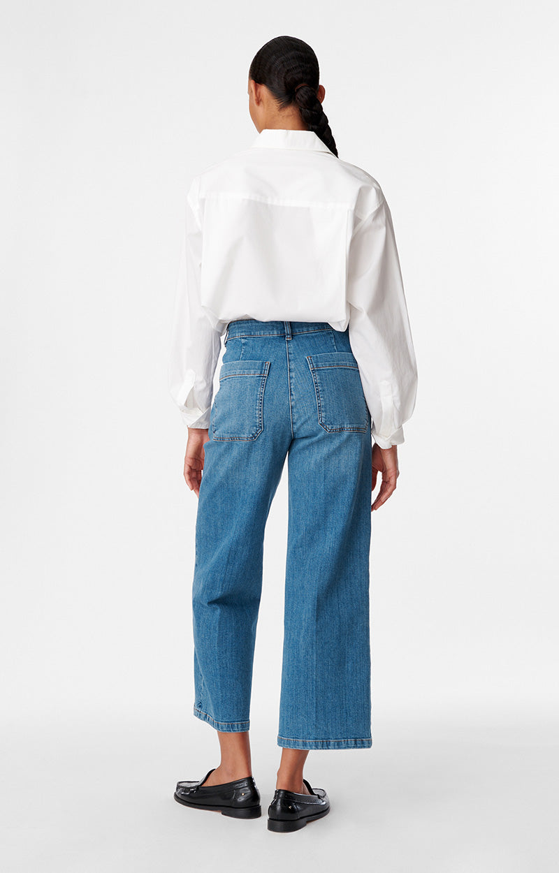 JEANS Vanessa Bruno AW23 cropped Helias indigo clair