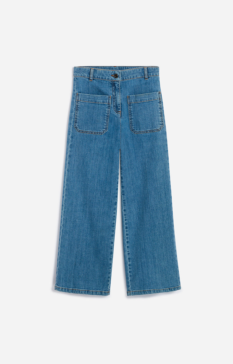JEANS Vanessa Bruno AW23 cropped Helias indigo clair