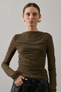 CAMISETA Soeur Paris AW25 Gaia marron/khaki