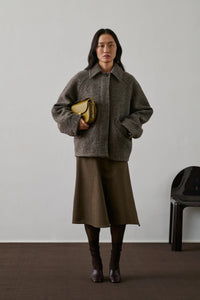 ABRIGO, CHAQUETA Soeur AW25 Balard gris/marron