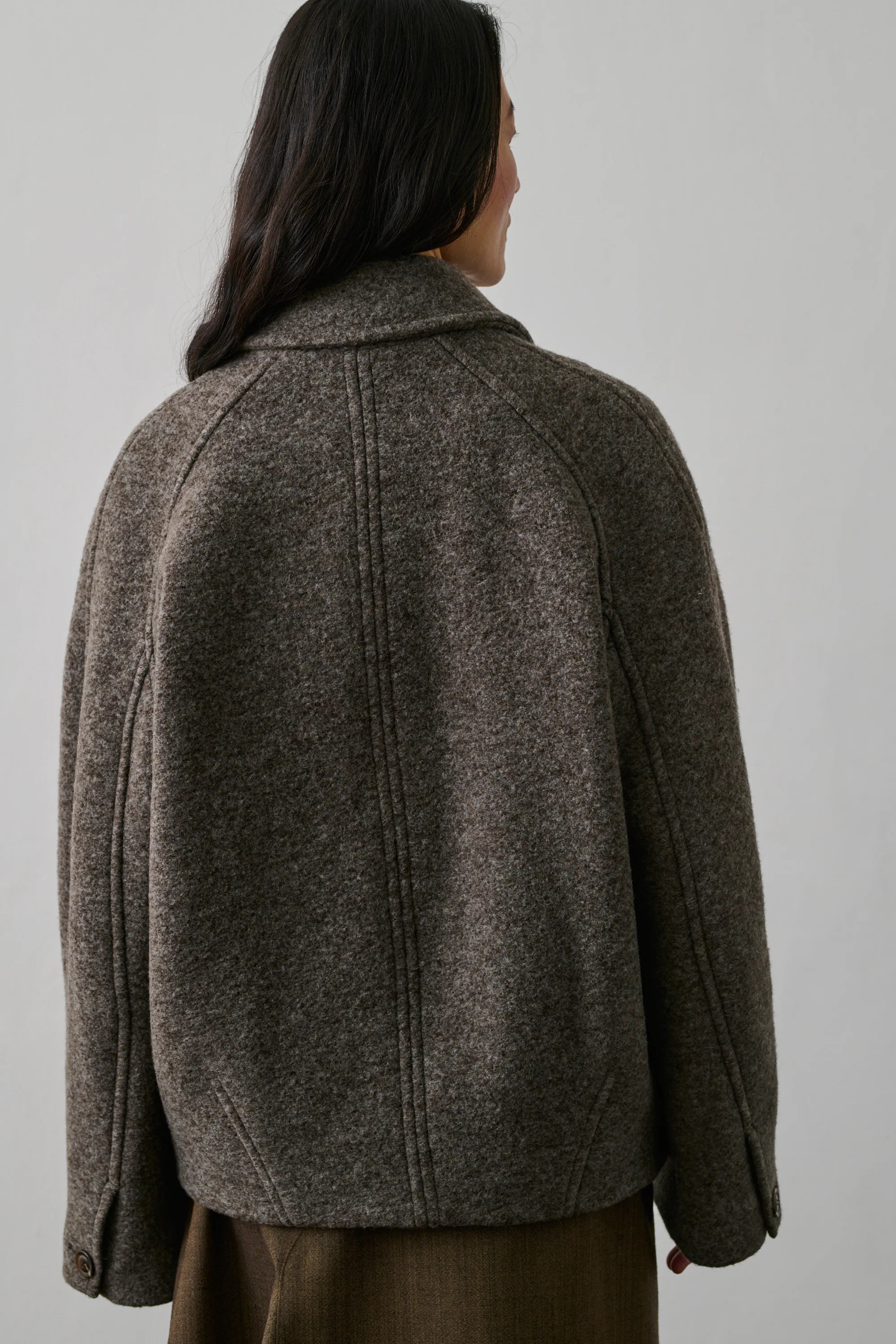 ABRIGO, CHAQUETA Soeur AW25 Balard gris/marron