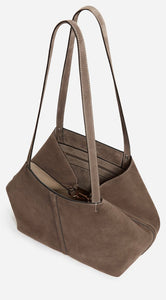 BOLSO Vanessa Bruno AW24 Large daily calf tote taupe