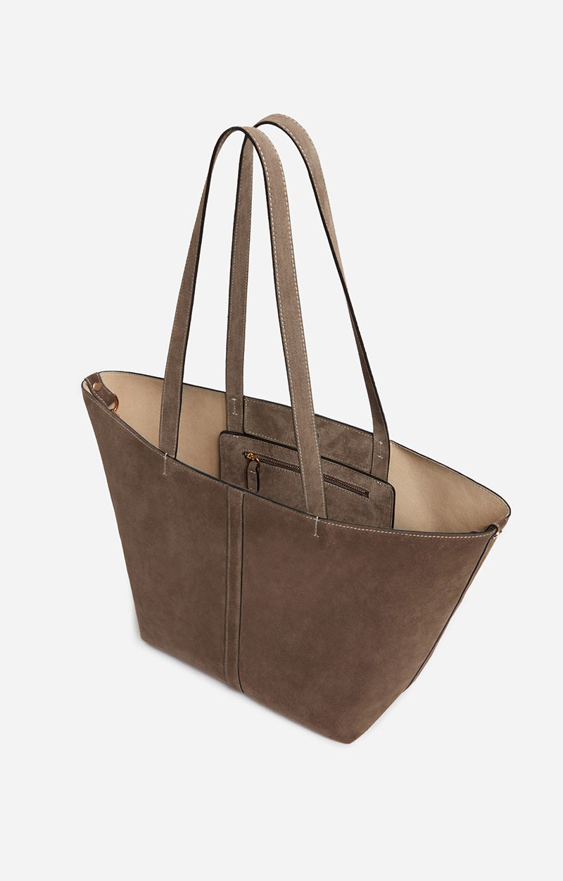 BOLSO Vanessa Bruno AW25 Cabas taupe pequeño