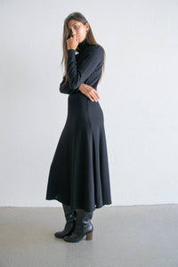 VESTIDO The Avant AW25 body lana negro
