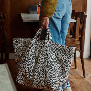 BOLSO Rose in April SHOPPER leopard greige