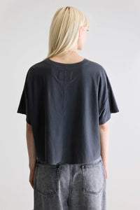 CAMISETA Bellerose AW25 Farpy cropped black sand