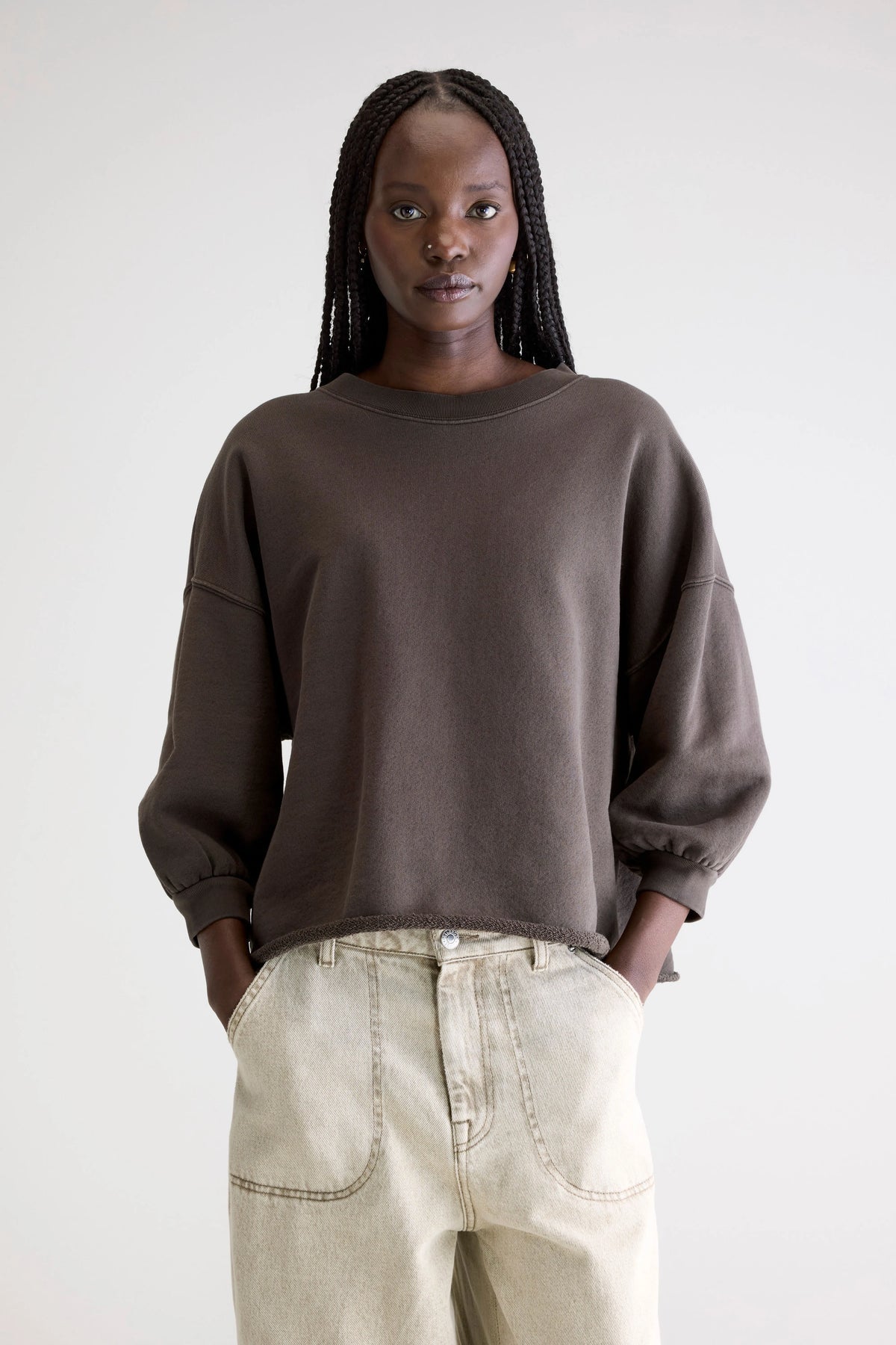SUDADERA Bellerose AW25 Vicske dark roast