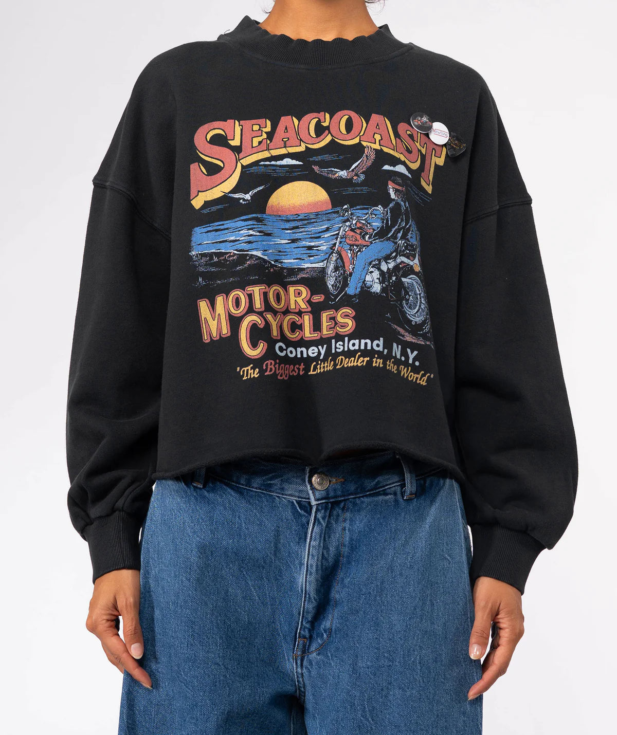 SUDADERA Newtone AW25 Porter crop night seacoast