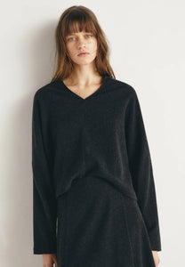 TOP, BLUSA Masscob AW25 Fini charcoal