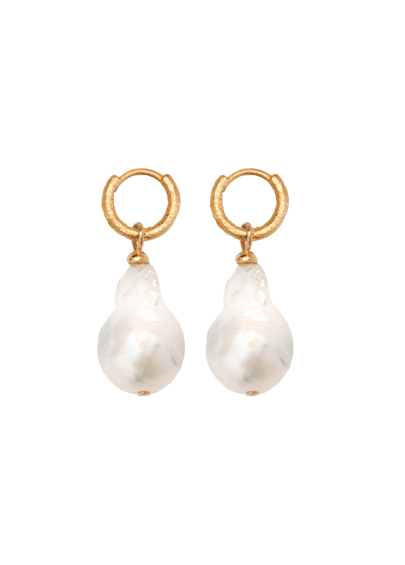 Alhaja Pendientes aro Lolita river pearls