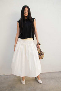 FALDA The Avant SS25 Charlotte popelina light yellow