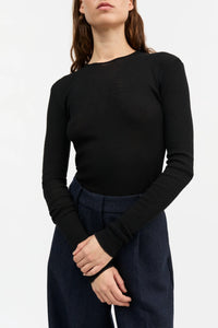 CAMISETA, JERSEY Skall Studio AW25 Amy O-neck black