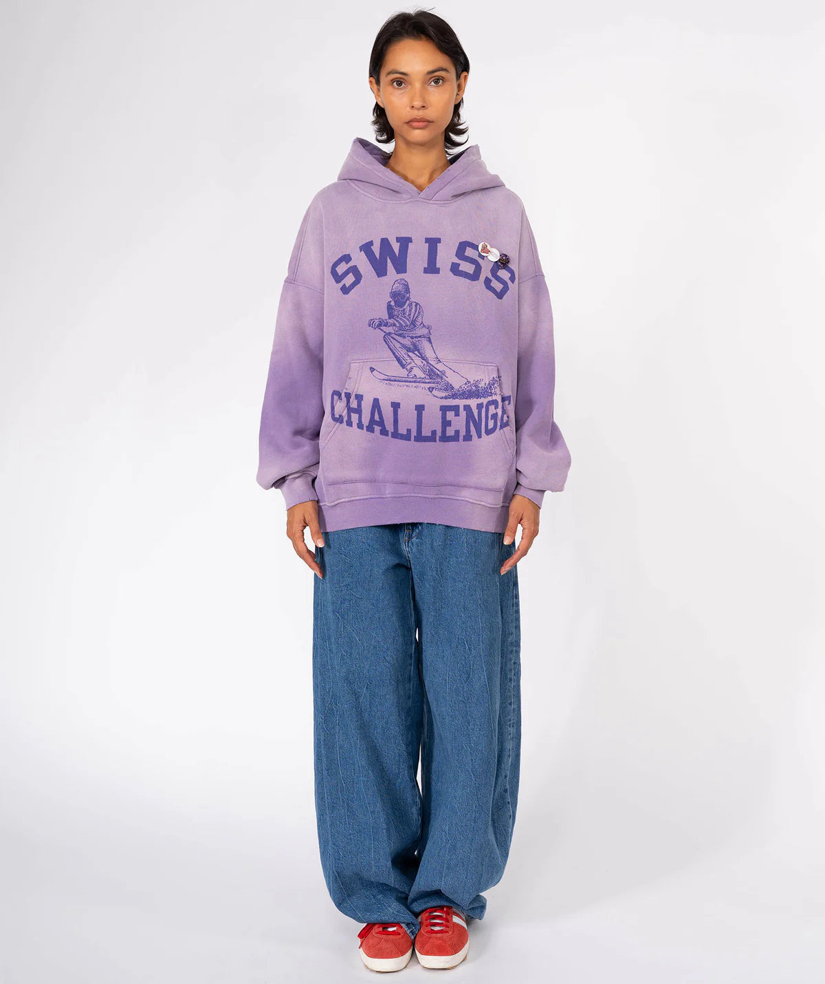 SUDADERA Newtone brand AW25 Skyler Swiss vintage purple