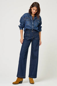 JEANS Five AW25 Lucia crop large dark blue