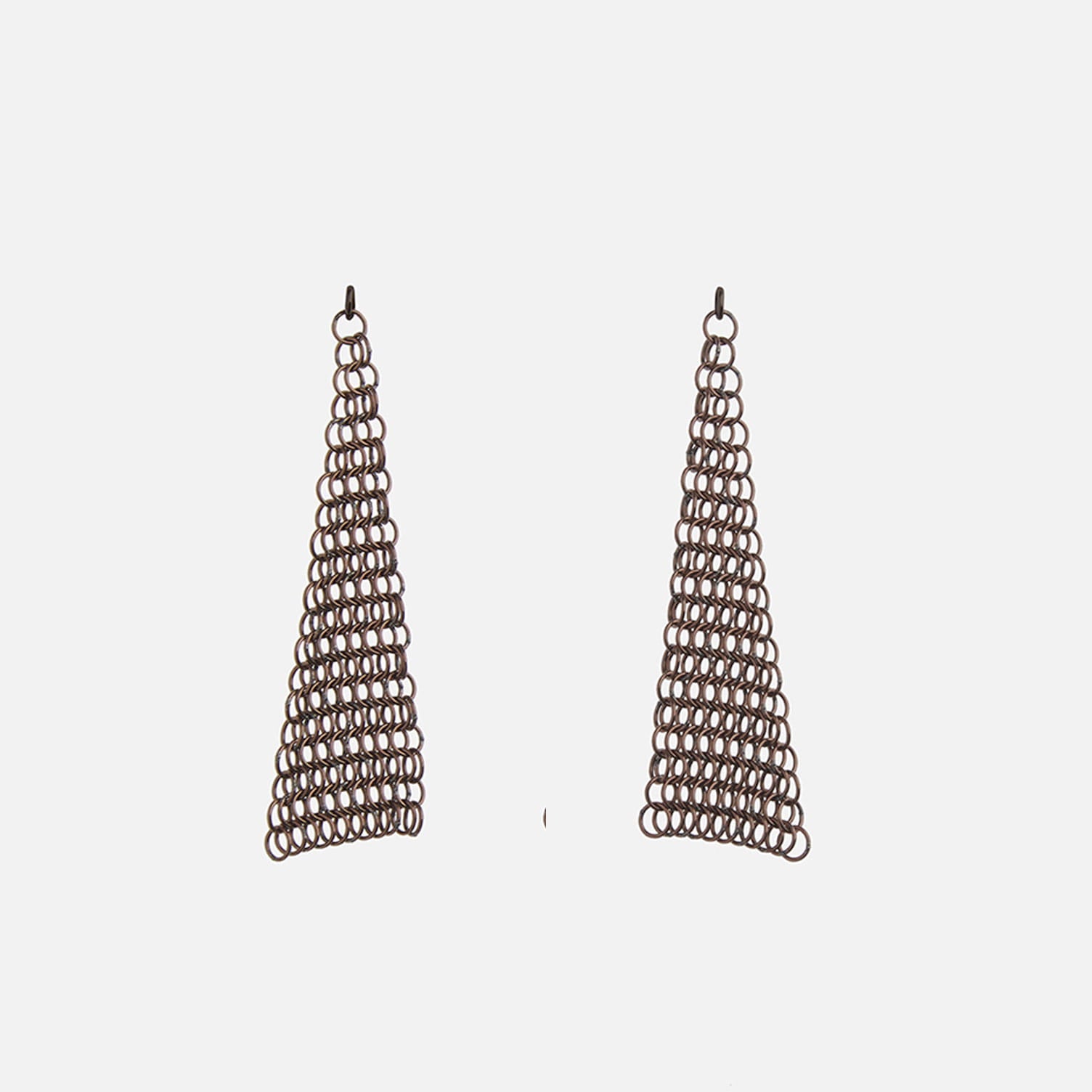 PENDIENTES Pascale lion B triangles coppery