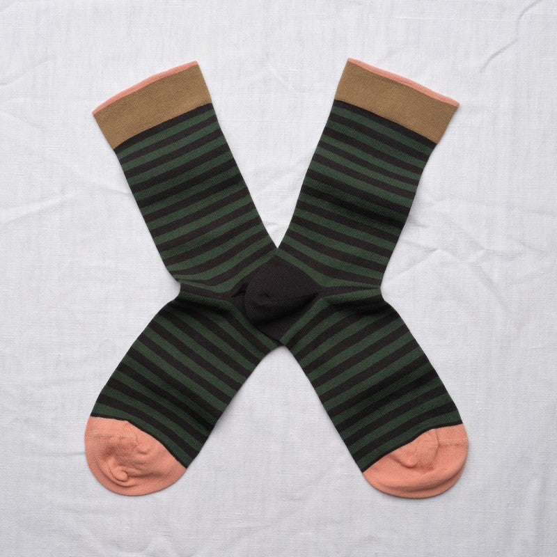 CALCETINES Bonne Maison False black striped