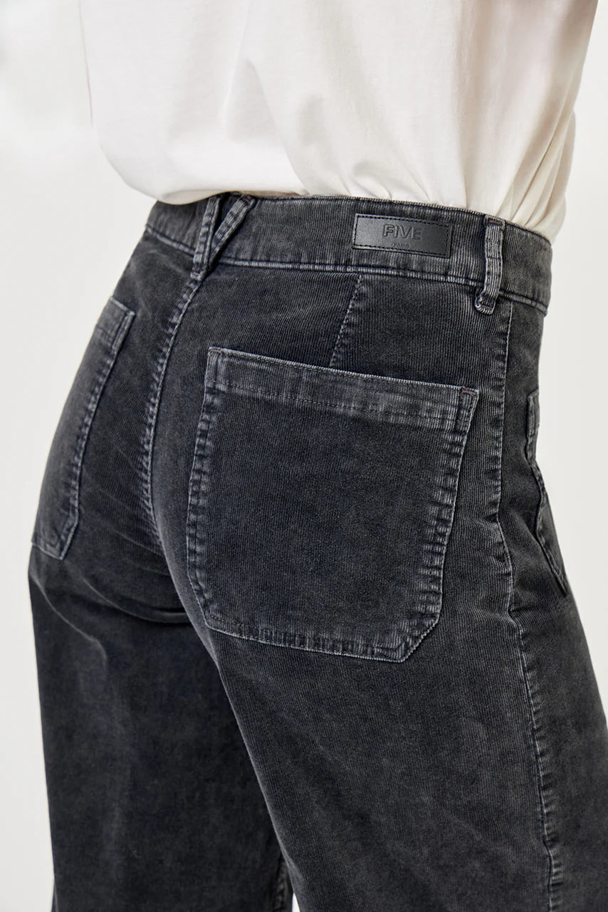 PANTALÓN Five AW25 Lucia crop large dark grey