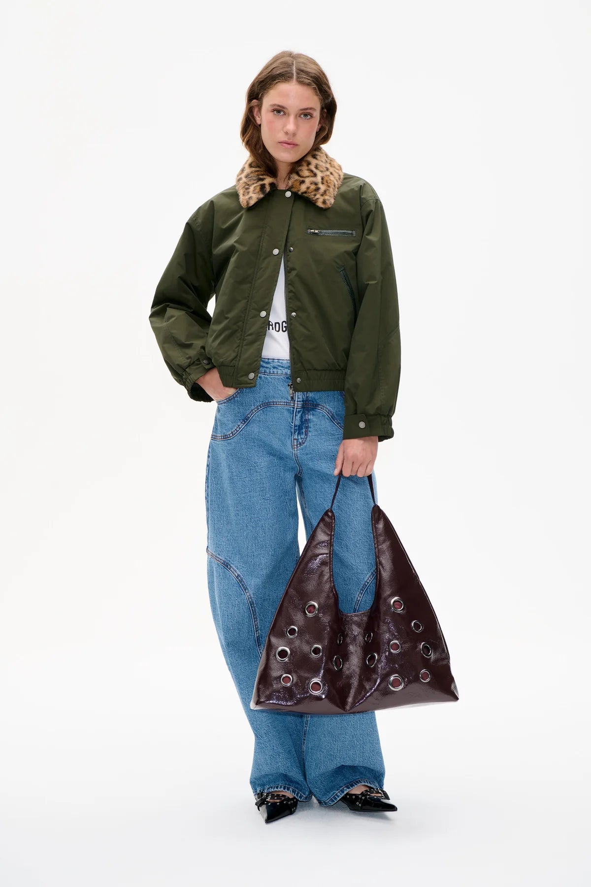 CHAQUETA, BOMBER Baum und Pferdgarten SS26 Bronte green leo