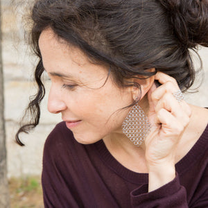 PENDIENTES Pascale lion zoe silver