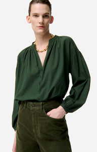 CAMISA Vanessa Bruno AW25 Nipoa vert fonce