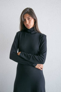 VESTIDO The Avant AW25 body lana negro