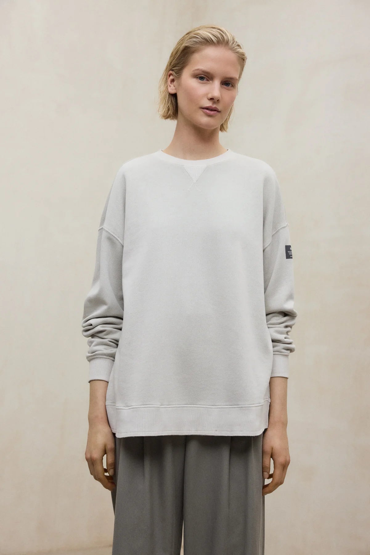 SUDADERA Ecoalf AW25 Elvas gris claro