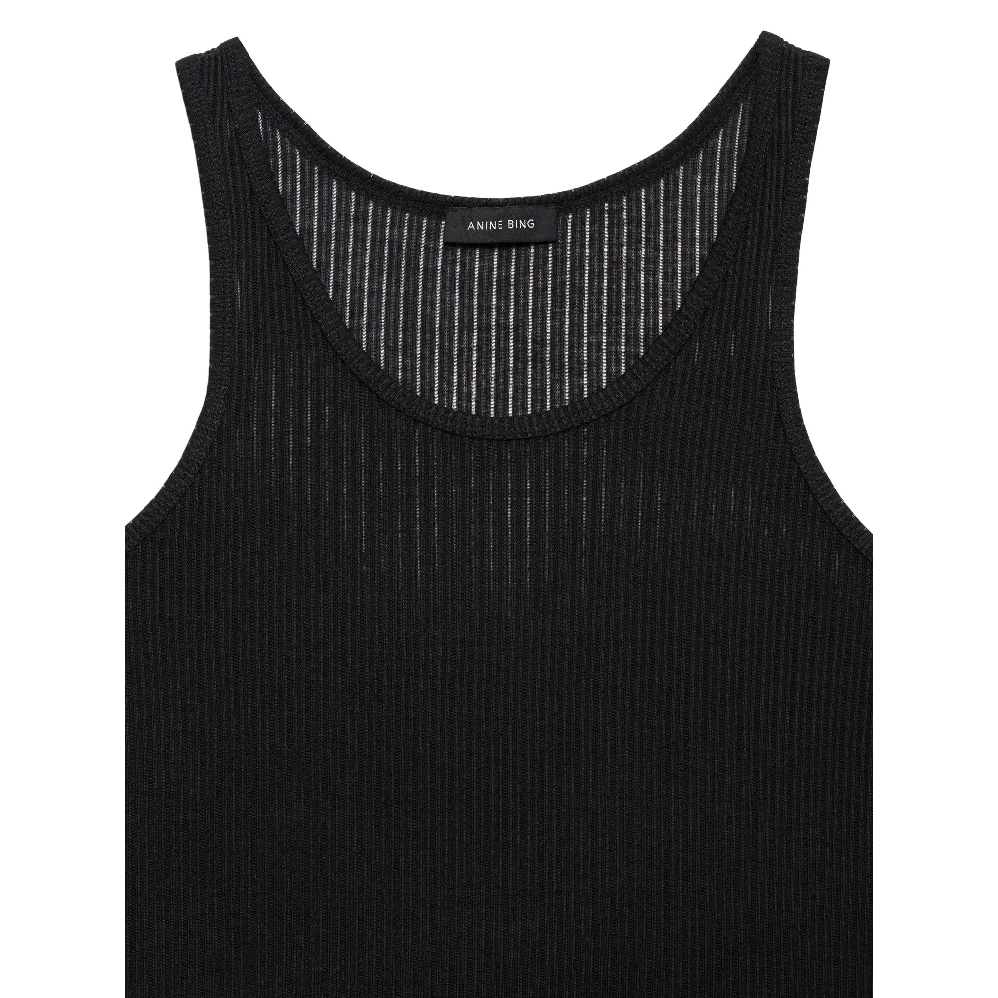 CAMISETA, TOP Anine Bing AW25 Eugene tank noir