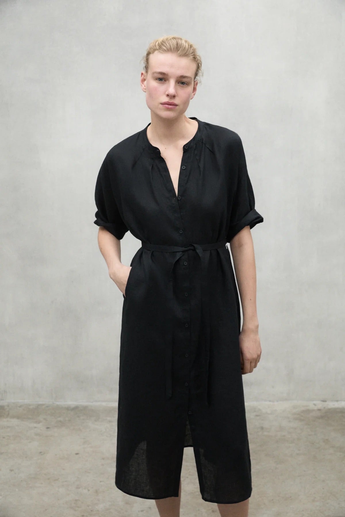 VESTIDO Ecoalf SS25 Lea long black