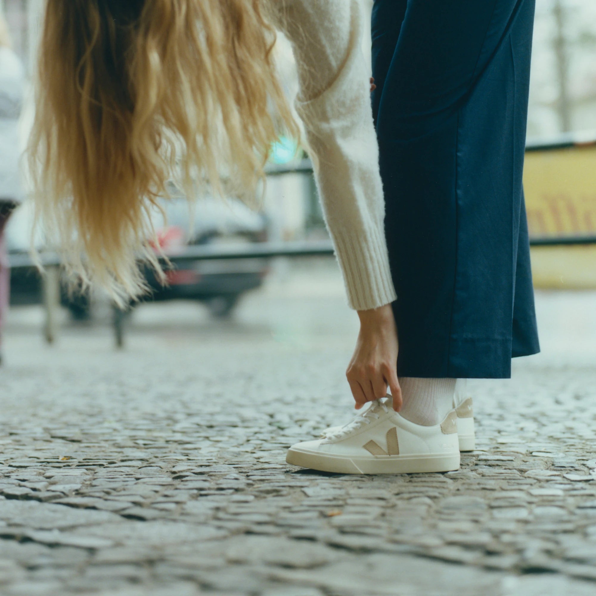 DEPORTIVAS Veja CAMPO CHROMEFREE LEATHER WHITE ALMOND