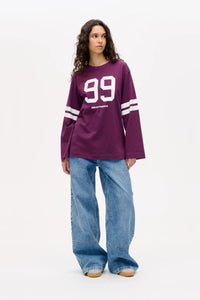 CAMISETA Baum und Pferdgarten AW25 Jeevana plum 99