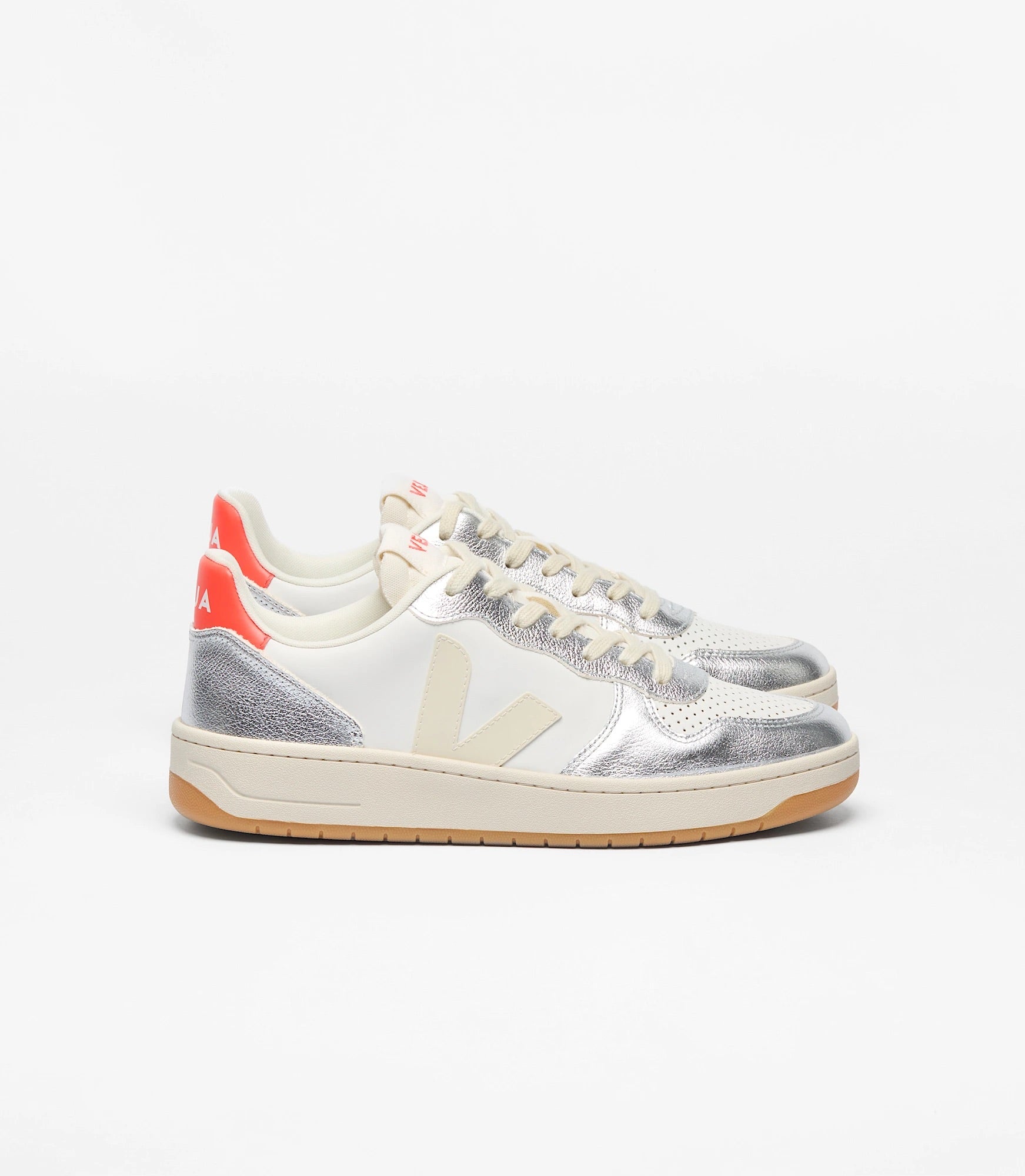 DEPORTIVAS Veja V-10 Prime leather white pierre silver