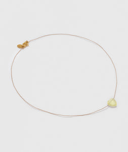 COLLAR Une a Une Goutte coeur citrine