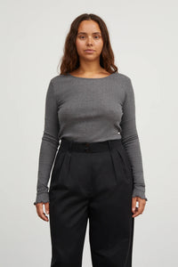 CAMISETA Skall Studio AW25 Edie dk grey melange