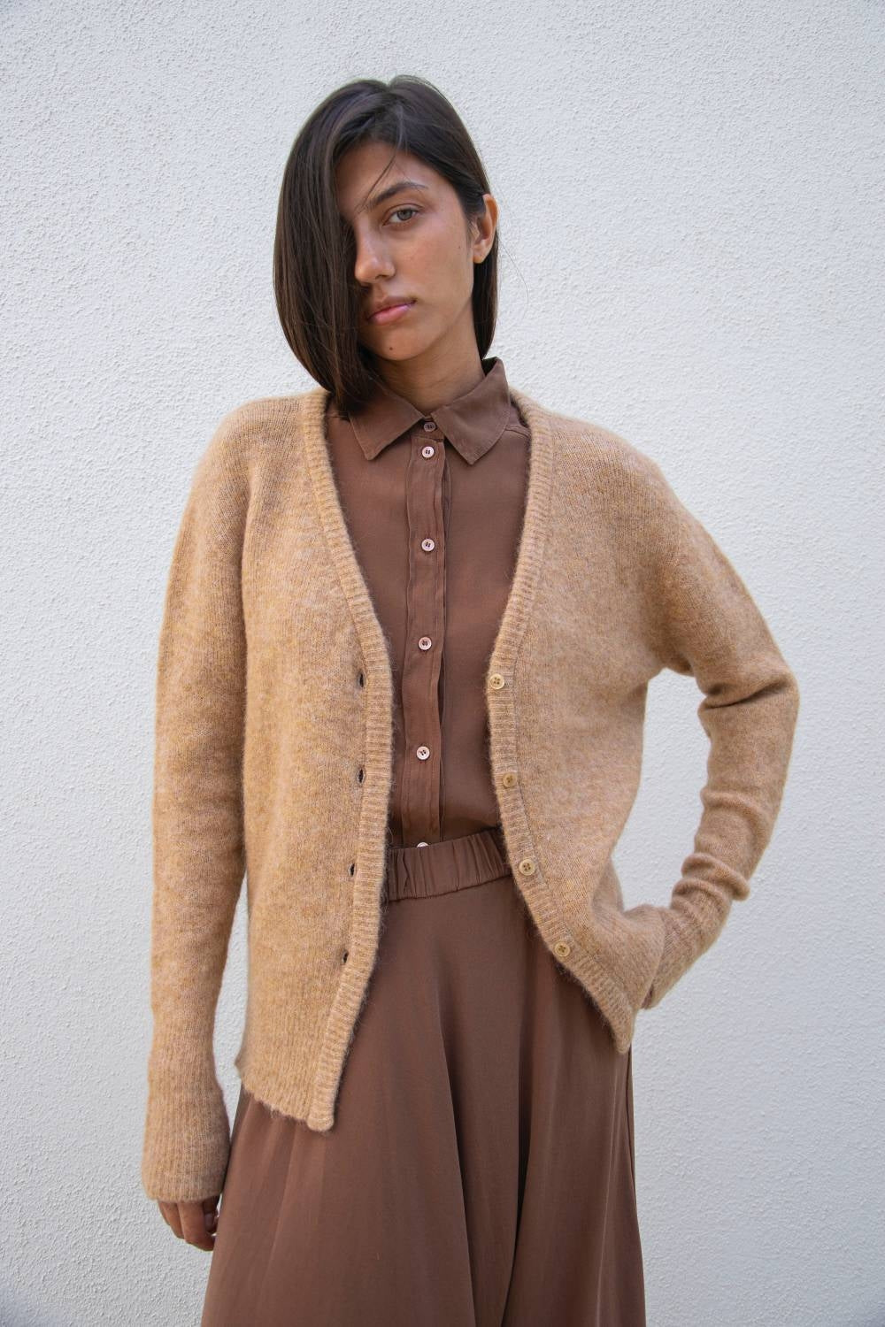 CÁRDIGAN The Avant AW25 Ecole camel