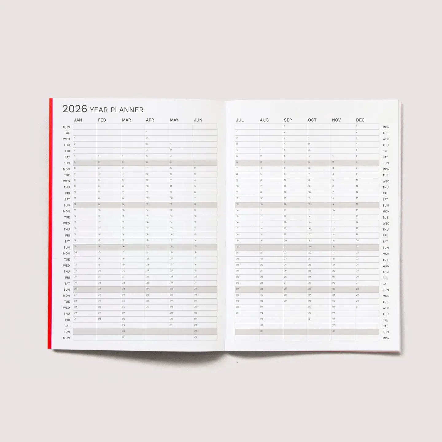 PLANNER Octagon 2026 monthly planner Small A5