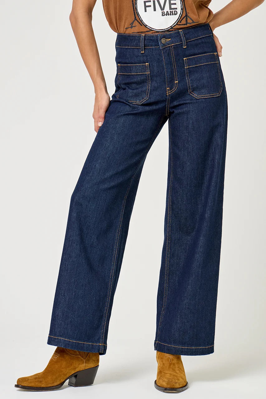 JEANS Five AW25 Lucia crop large dark blue