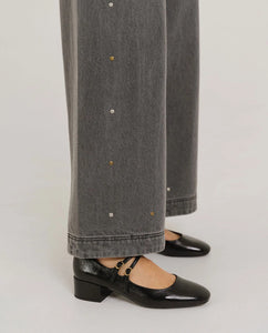 JEANS, DENIM Tinsels AW25 Xulu rivets asphalte
