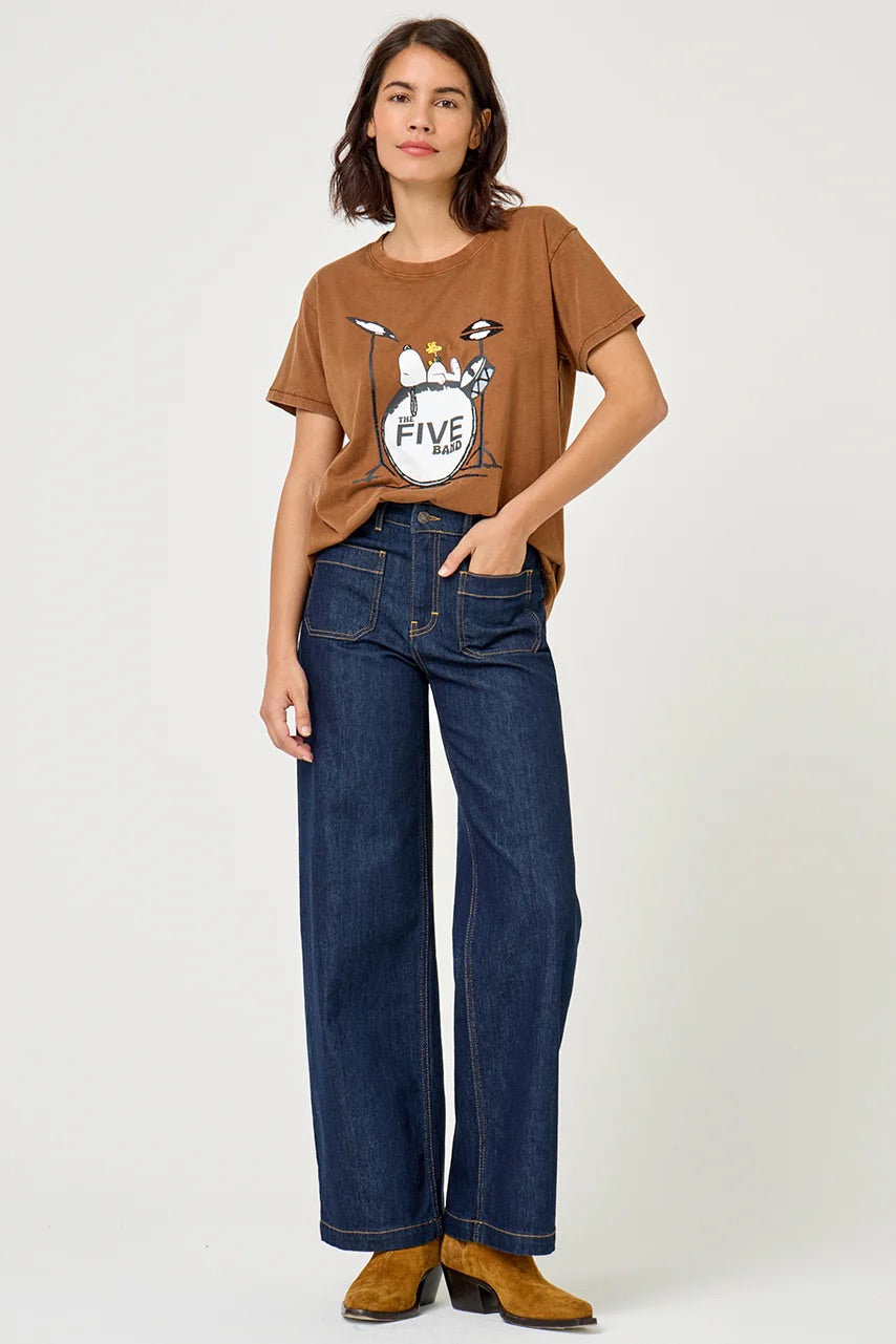 JEANS Five AW25 Lucia crop large dark blue