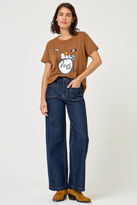 JEANS Five AW25 Lucia crop large dark blue
