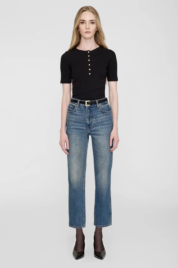 CAMISETA Anine Bing SS25 Alessia black