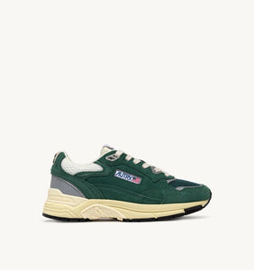 DEPORTIVAS Autry SNEAKER HYPERWAY DE MALLA Y ANTE MALACHITE Y PLATA