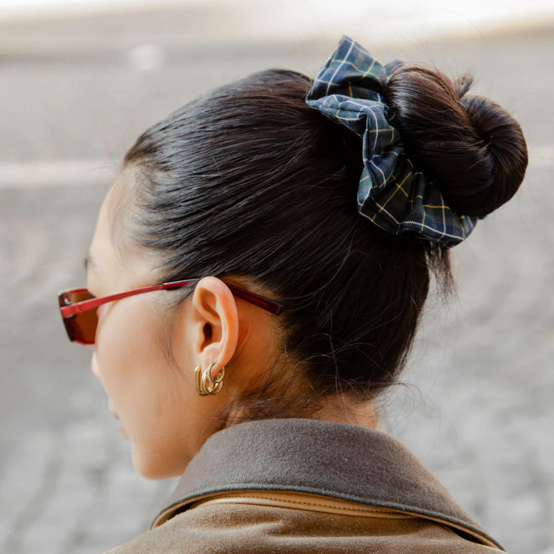 COLETERO Grand Chouchou tartan vert