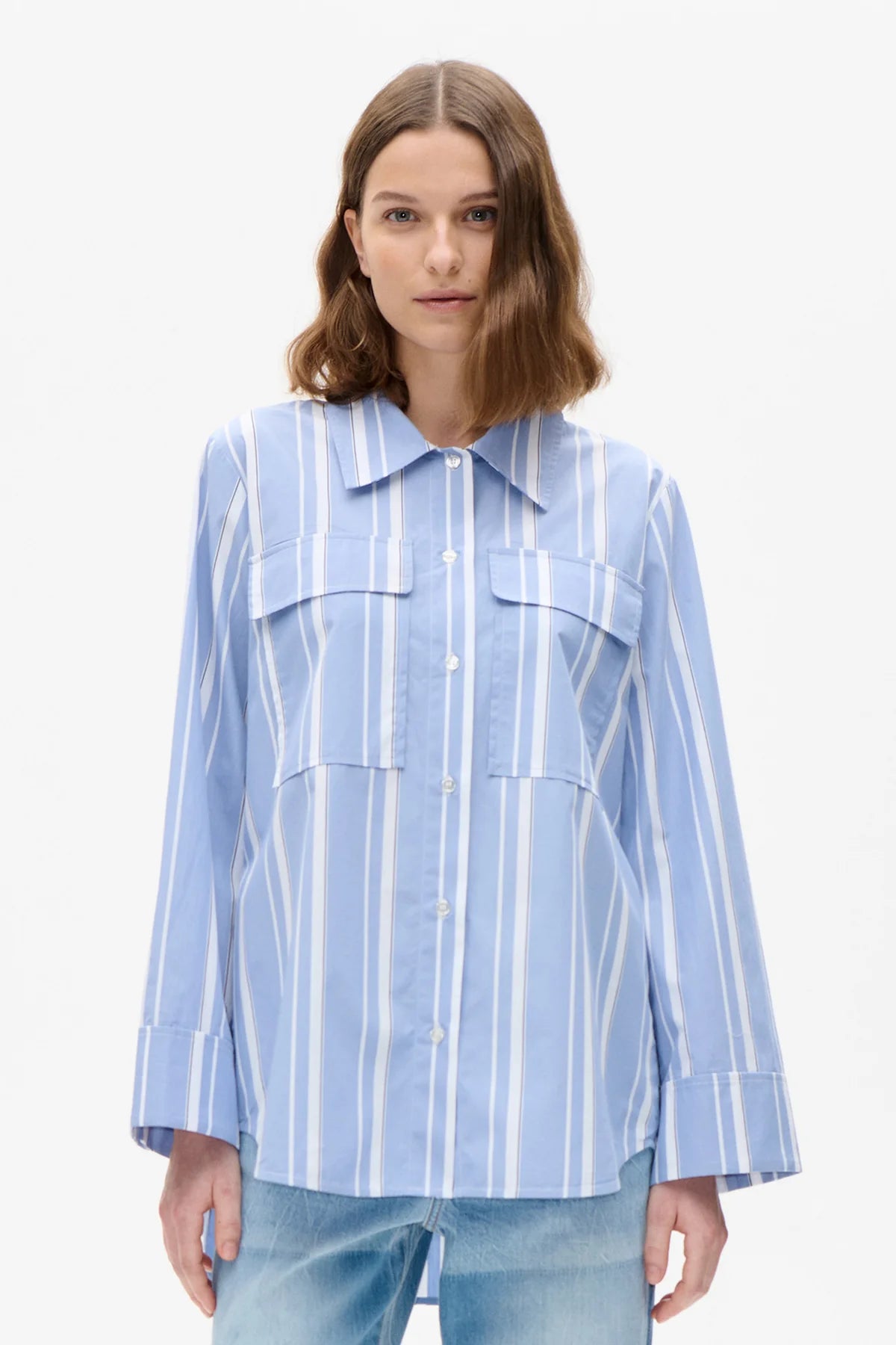CAMISA Baum und Pferdgarten AW5 Milo blue stripe