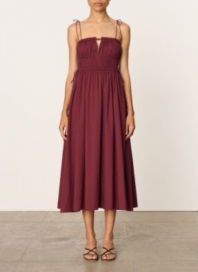 VESTIDO Vanessa Bruno SS25 Eldora bordeaux