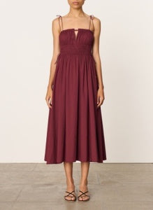 VESTIDO Vanessa Bruno SS25 Eldora bordeaux