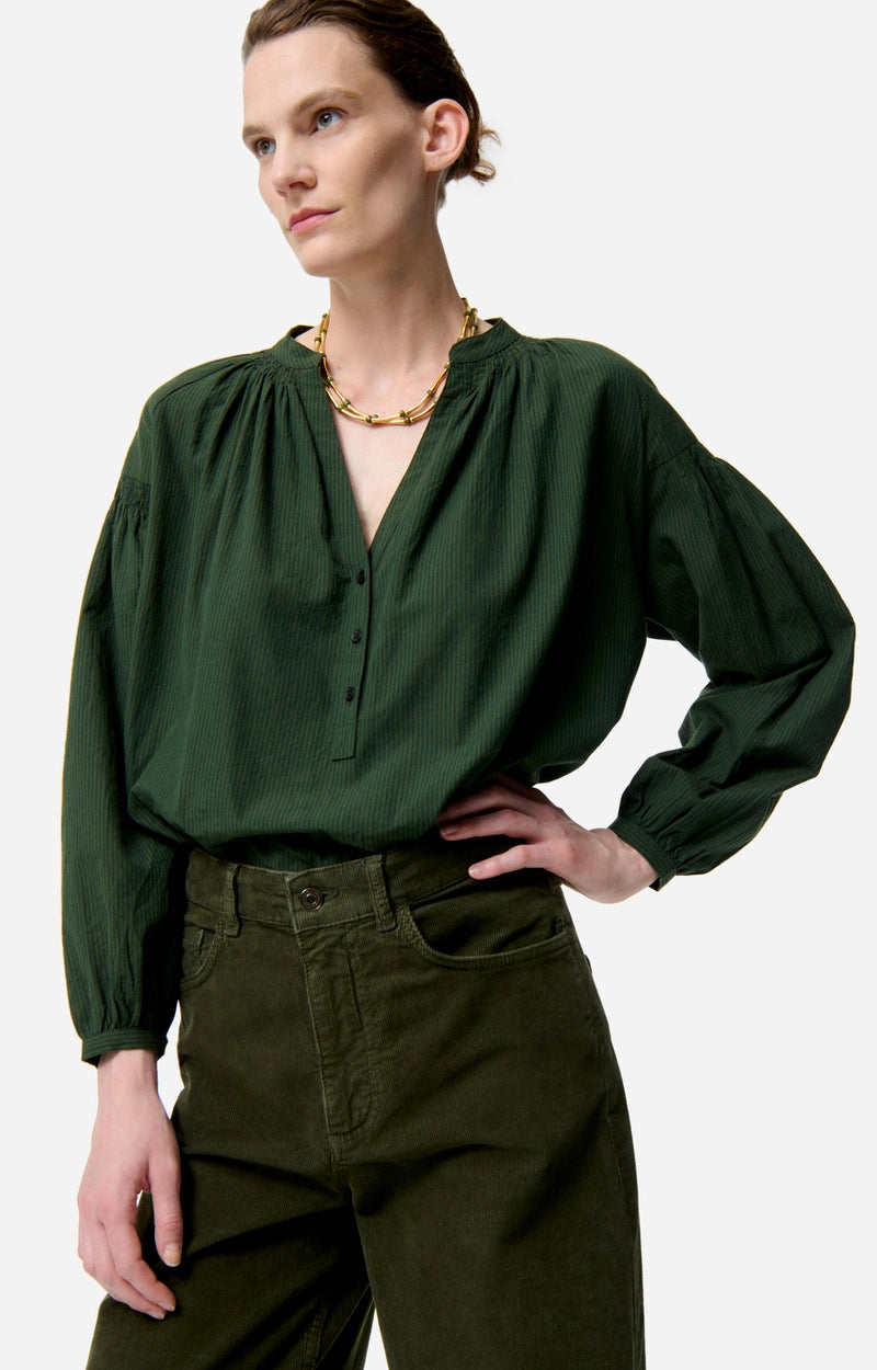 CAMISA Vanessa Bruno AW25 Nipoa vert fonce