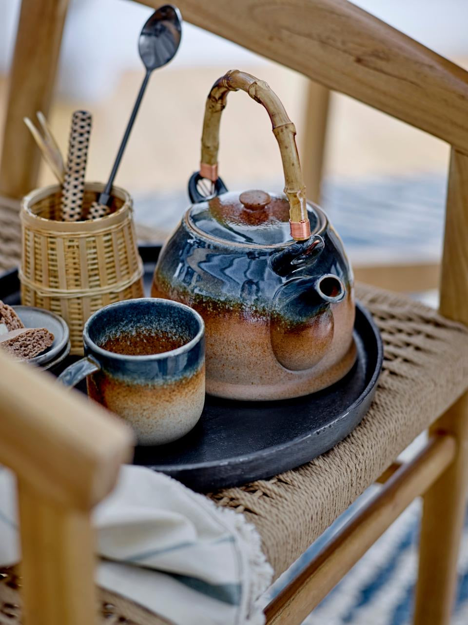 TAZA cup Aura blue stoneware