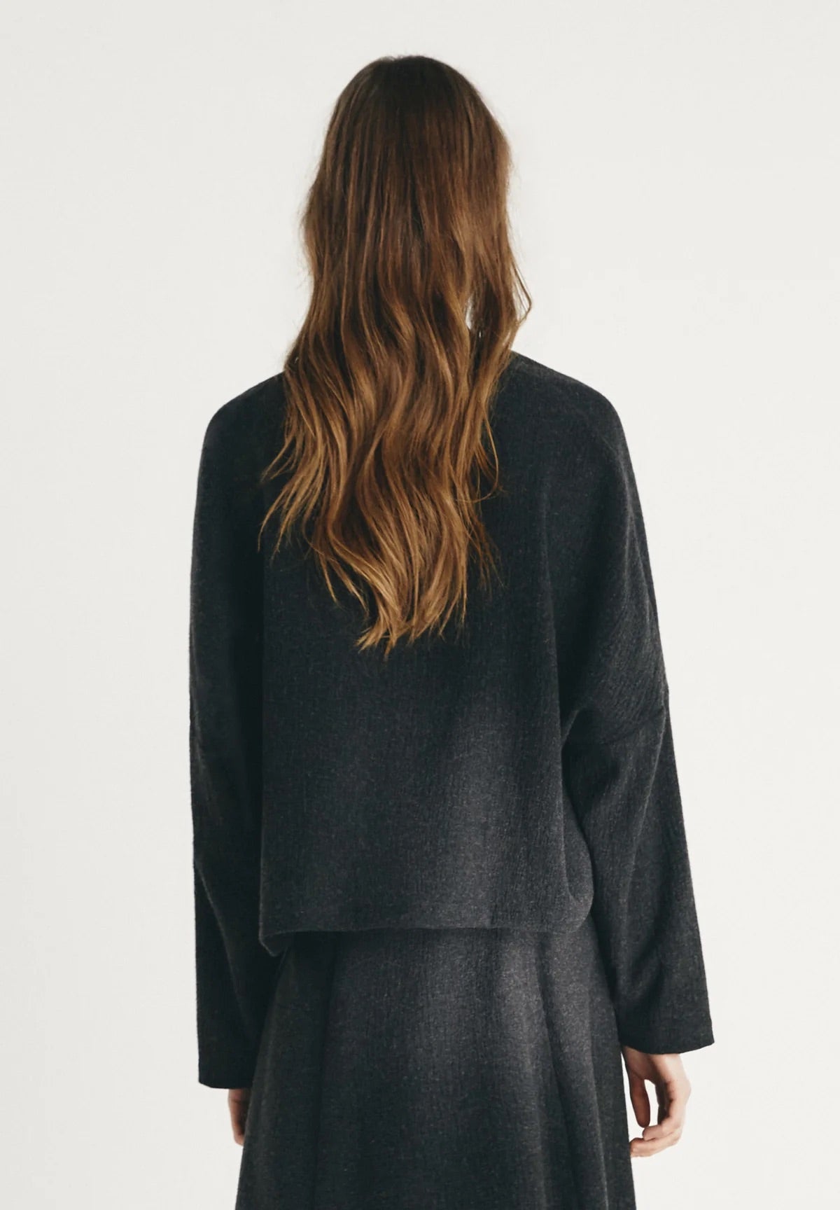 TOP, BLUSA Masscob AW25 Fini charcoal