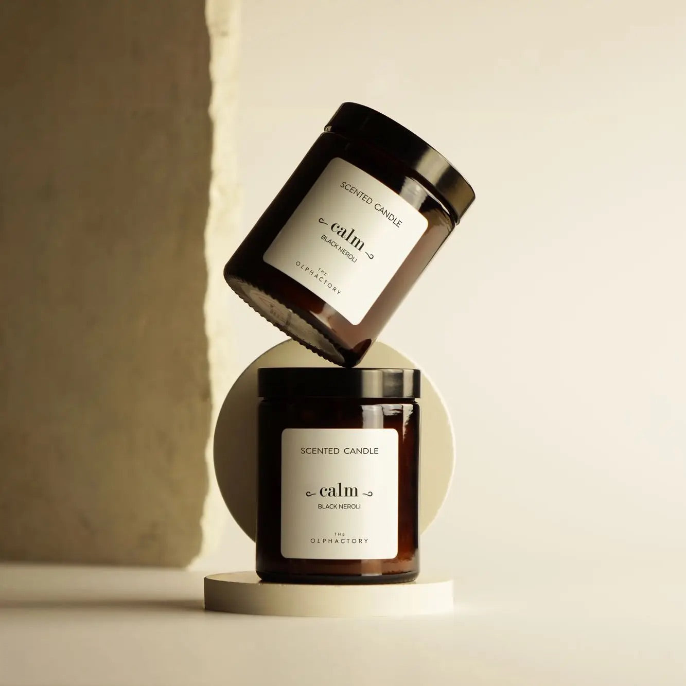 Vela cera vegetal THE OLPHACTORY BLACK NEROLI 135g
